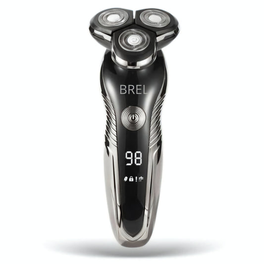 BREL Electric razor for men- Multifunctional 4-in-1 Grooming Kit for Beard, Head and face - Waterproof Rotary shaver with Travel Lock and Long Battery Life